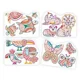 Set de colorat Djeco Colour Reveal Wild Families foto