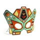 Set de creatie cu masti de supereroi Djeco DIY Super Robots foto