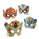Set de creatie cu masti de supereroi Djeco DIY Super Robots foto