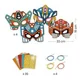 Set de creatie cu masti de supereroi Djeco DIY Super Robots foto