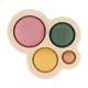 Jucarie anti-stress din silicon Petite&Mars Chill Out Dusty Rose (6+ luni)