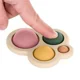 Jucarie anti-stress din silicon Petite&Mars Chill Out Dusty Rose (6+ luni)