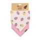 Set bandane bavetica Petite&Mars Luke Beige Strawberries/Dusty Rose, 2 buc. foto