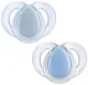Suzete ortodontice din silicon Tommee Tippee Albastre (6-18 luni), 2 buc. foto