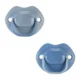 Ортодонтические силиконовые пустышки Tommee Tippee Moda Синие (18–36 мес.), 2 шт. foto