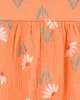Carter's Salopeta pentru fetite Orange Floral foto
