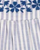 Carter's Salopeta de in Faux Linen Blue Stripes foto