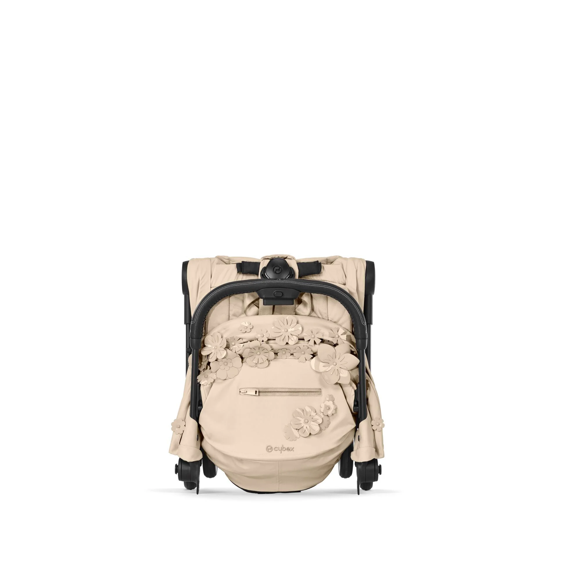 Carucior de plimbare Cybex Coya Matt Black Simply Flowers Beige foto