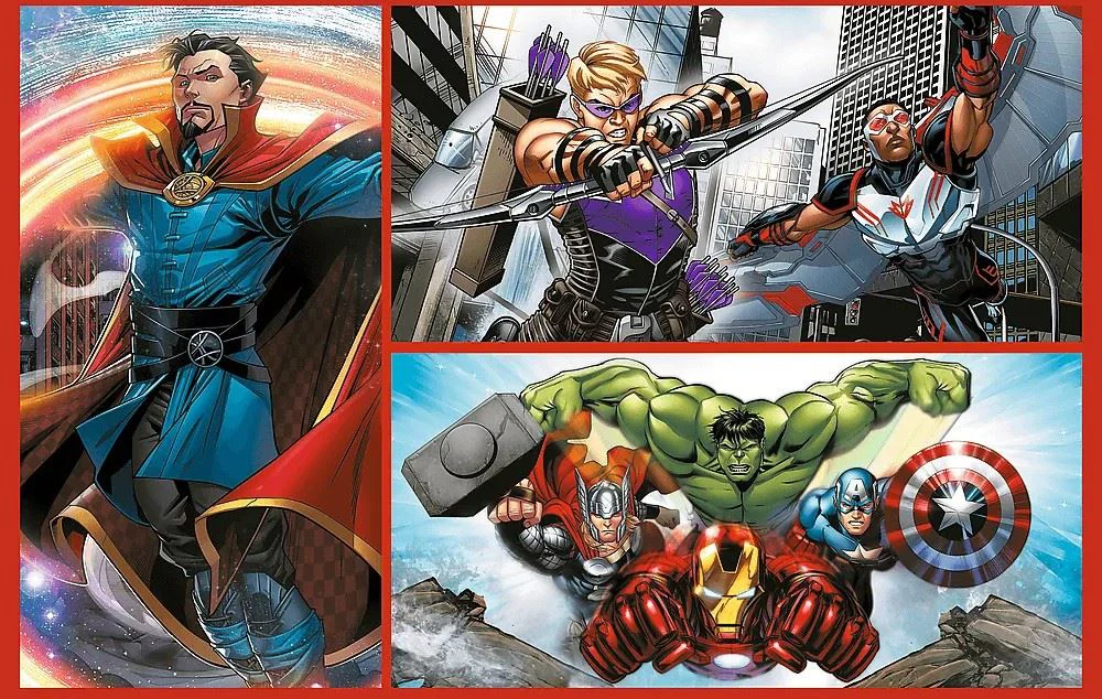 Puzzle Trefl Become a hero The Avengers, 2x70 el. foto