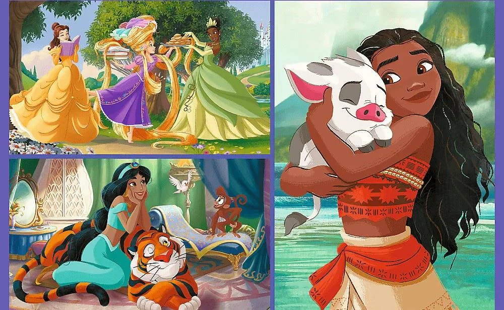 Puzzle Trefl Fairy tale days Disney Princess, 2x70 el. foto