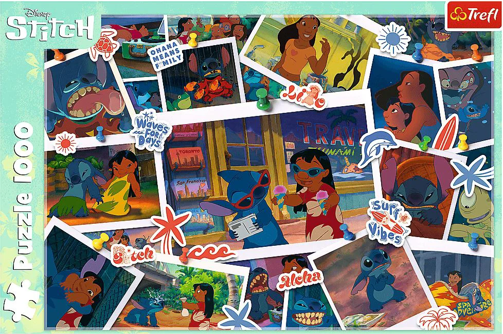 Puzzle Trefl Lilo&Stitch Sweet Memories, 1000 el. foto