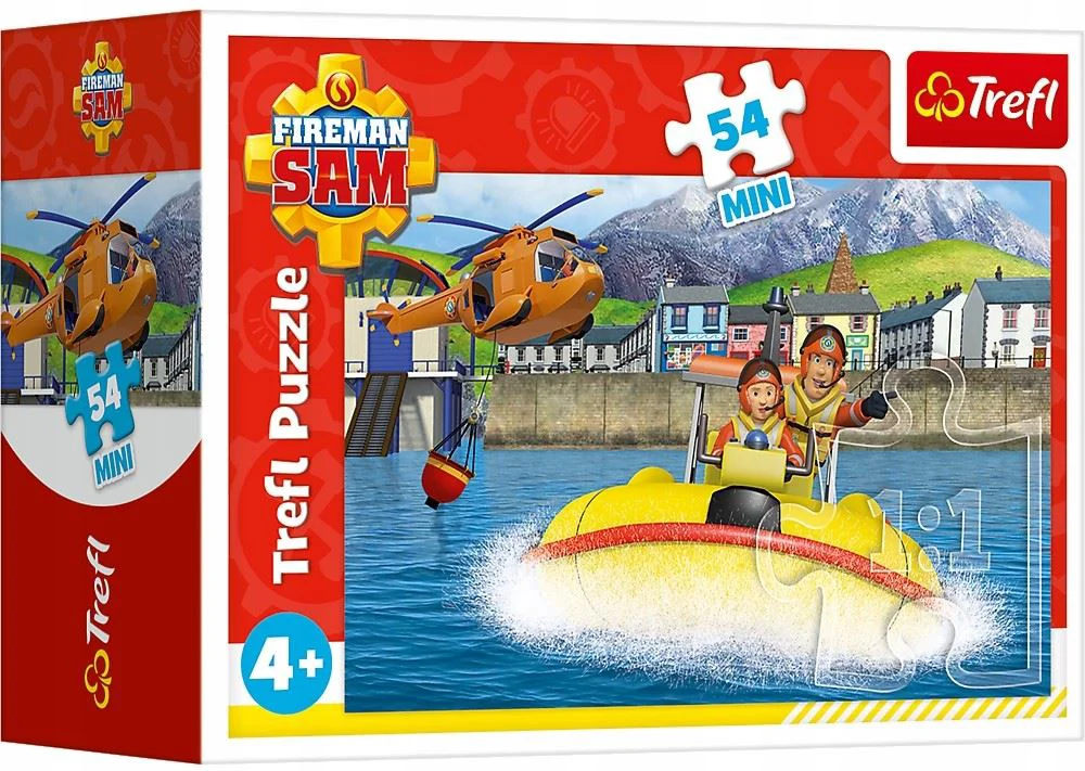 Puzzle Trefl Mini Fireman Sam on standby, 54 el. foto