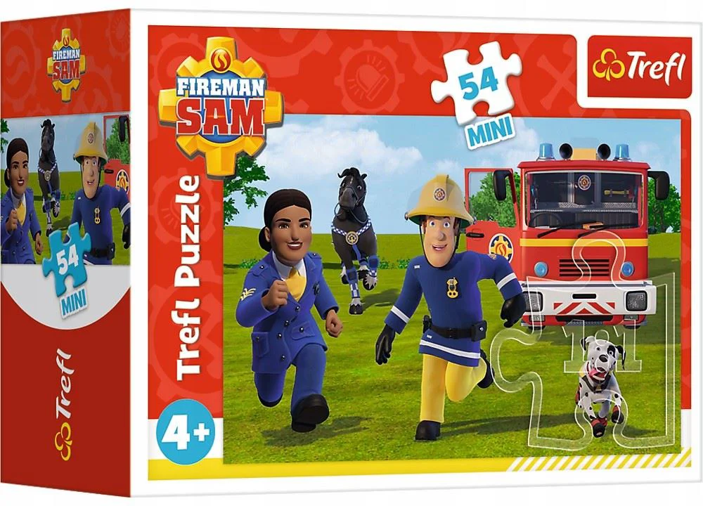 Puzzle Trefl Mini Fireman Sam on standby, 54 el. foto