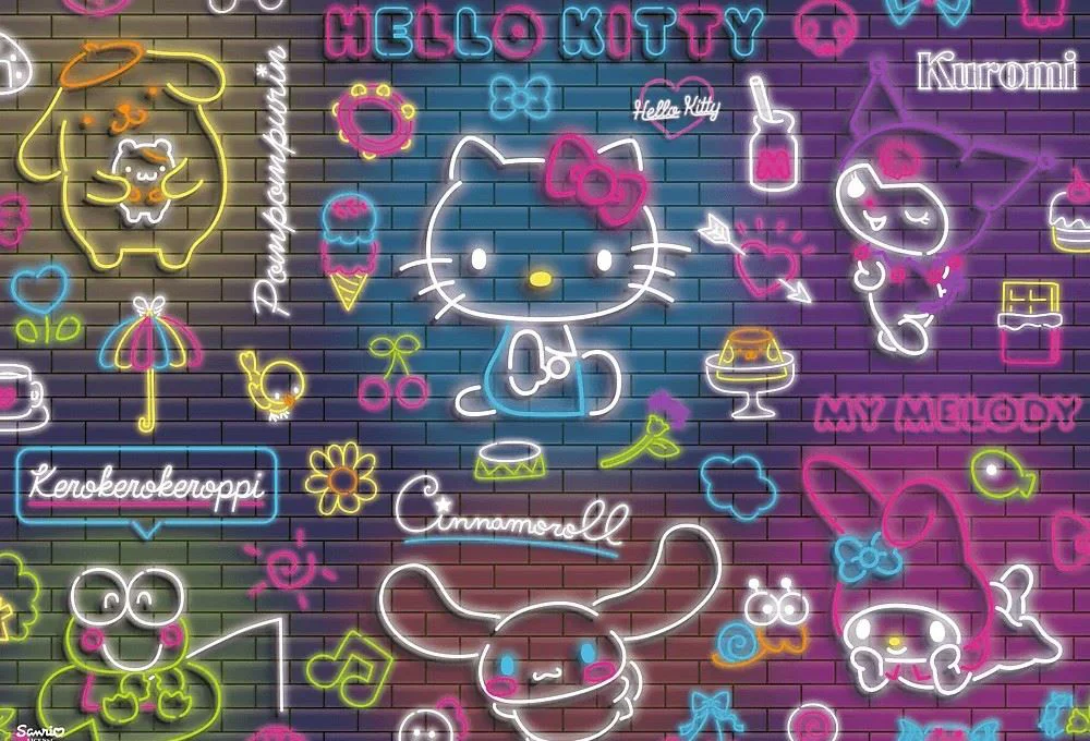 Puzzle Trefl Neon Hello Kitty, 500 el. foto