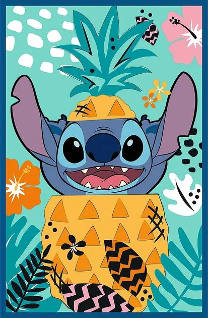 Puzzle Trefl Stitch's World, 3x80 el. foto