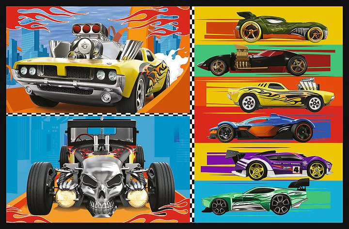 Puzzle Trefl Toy Cars Hot Wheels, 2x70 el. foto
