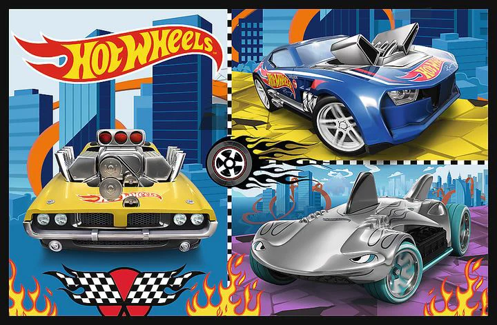 Puzzle Trefl Toy Cars Hot Wheels, 2x70 el. foto
