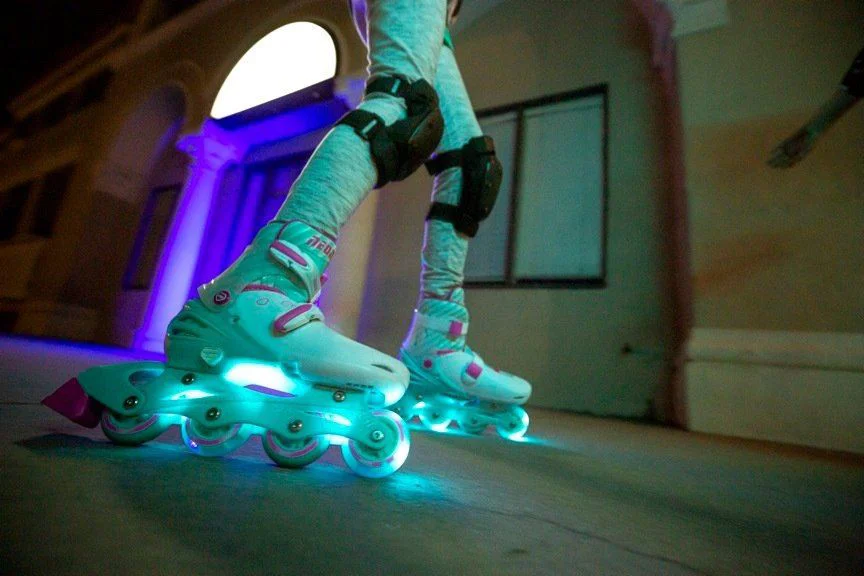 Patine cu rotile Neon Inline, 30-33, Turquoise foto