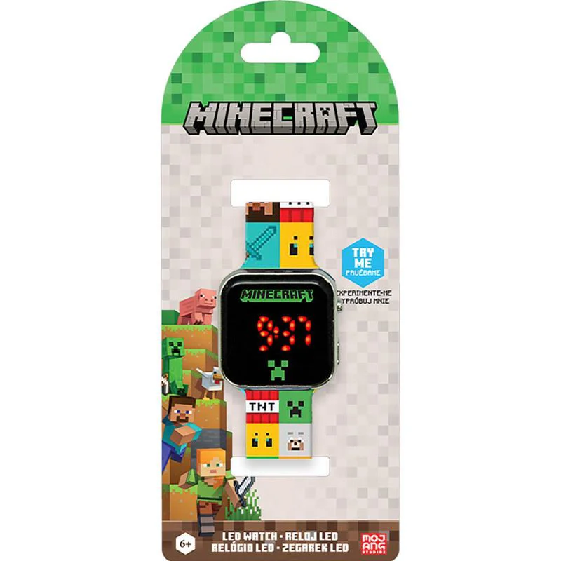 Ceas led KiDS Minecraft foto