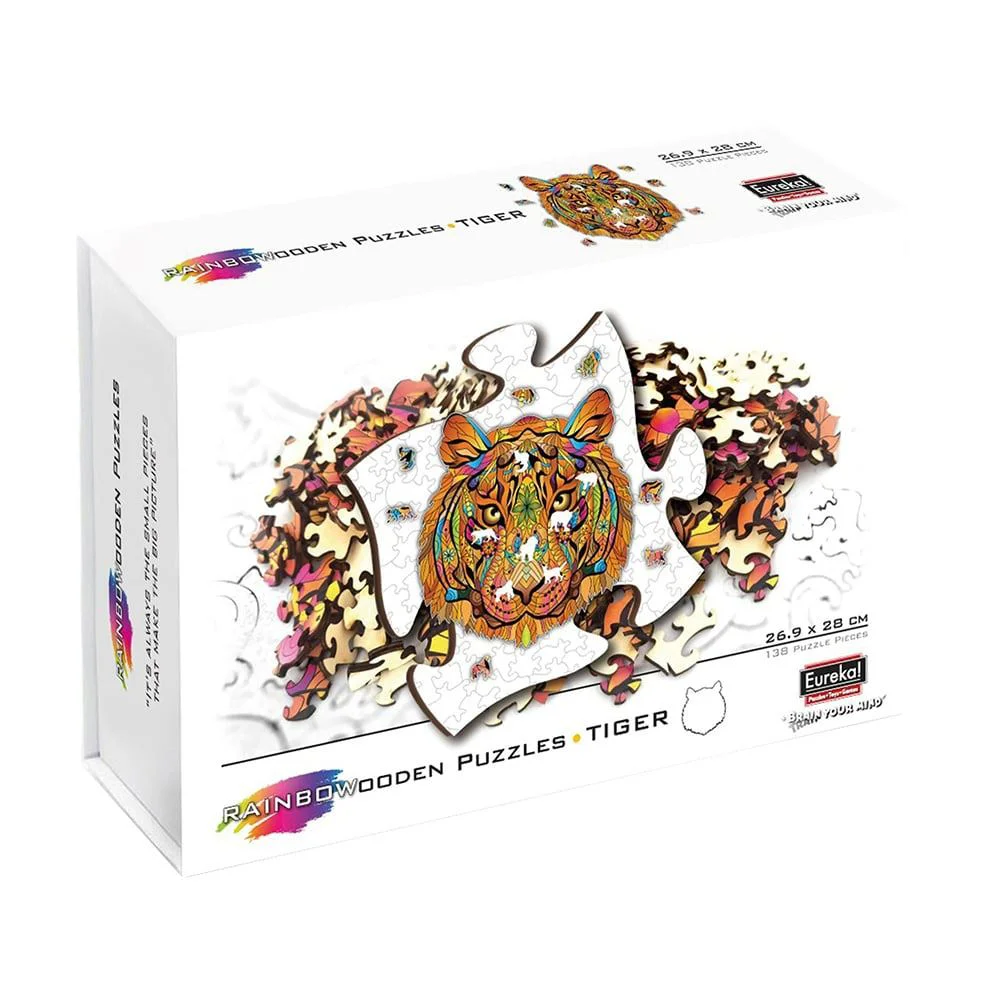 Puzzle din lemn Eureka Tigru, 138 el. foto