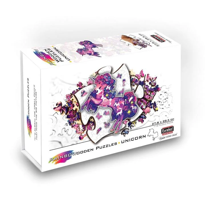 Puzzle din lemn Eureka Unicorn, 110 el. foto
