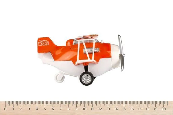 Avion cu inertie Same Toy Aircraft Portocaliu foto
