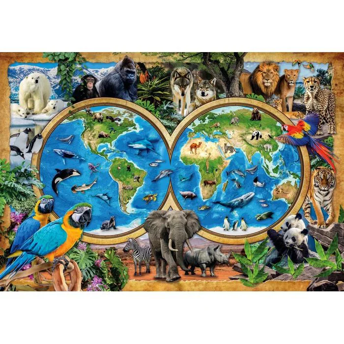Puzzle Clementoni The wonderful animal world, 300 el. foto