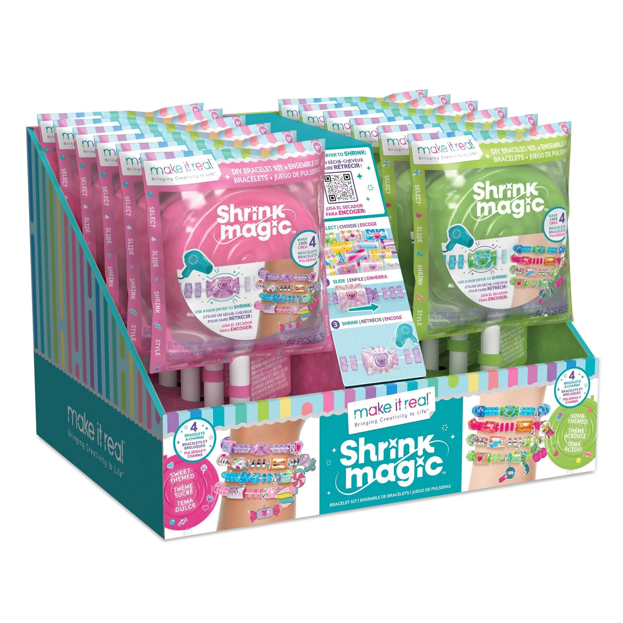 Set de creatie Make It Real Bratari Magic Shrink foto