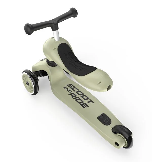 Самокат трансформер 2 в 1 Scoot & Ride HighwayKick 1 Olive foto