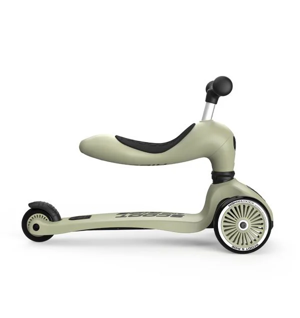 Самокат трансформер 2 в 1 Scoot & Ride HighwayKick 1 Olive foto