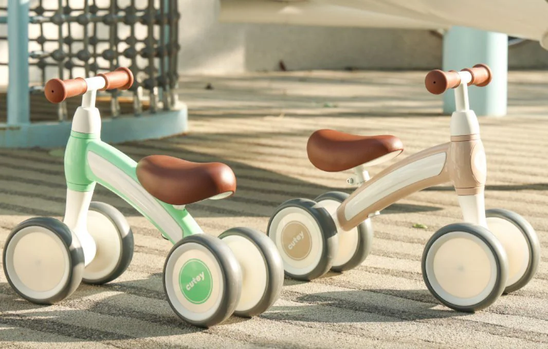 Bicicleta fara pedale Qplay Cutey Retro Green foto
