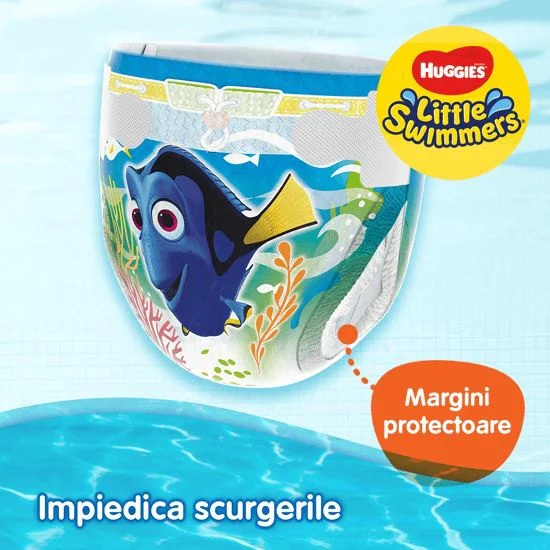 Chilotei pentru apa Huggies Little Swimmers 3-4 (7-15 kg), 12 buc. foto