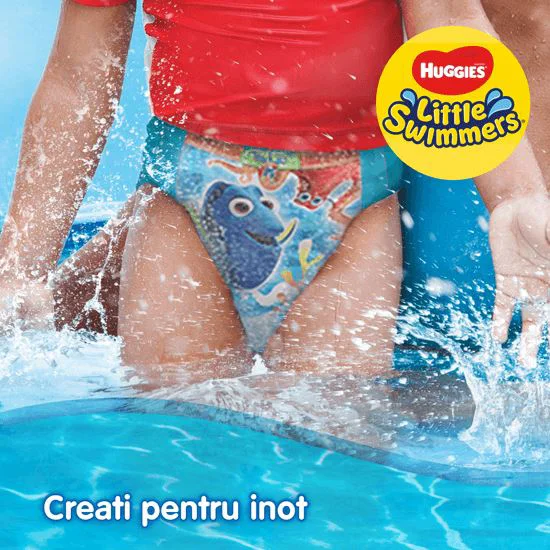 Chilotei pentru apa Huggies Little Swimmers 5-6 (12-18 kg), 11 buc. foto
