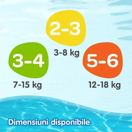 Chilotei pentru apa Huggies Little Swimmers 5-6 (12-18 kg), 11 buc. foto