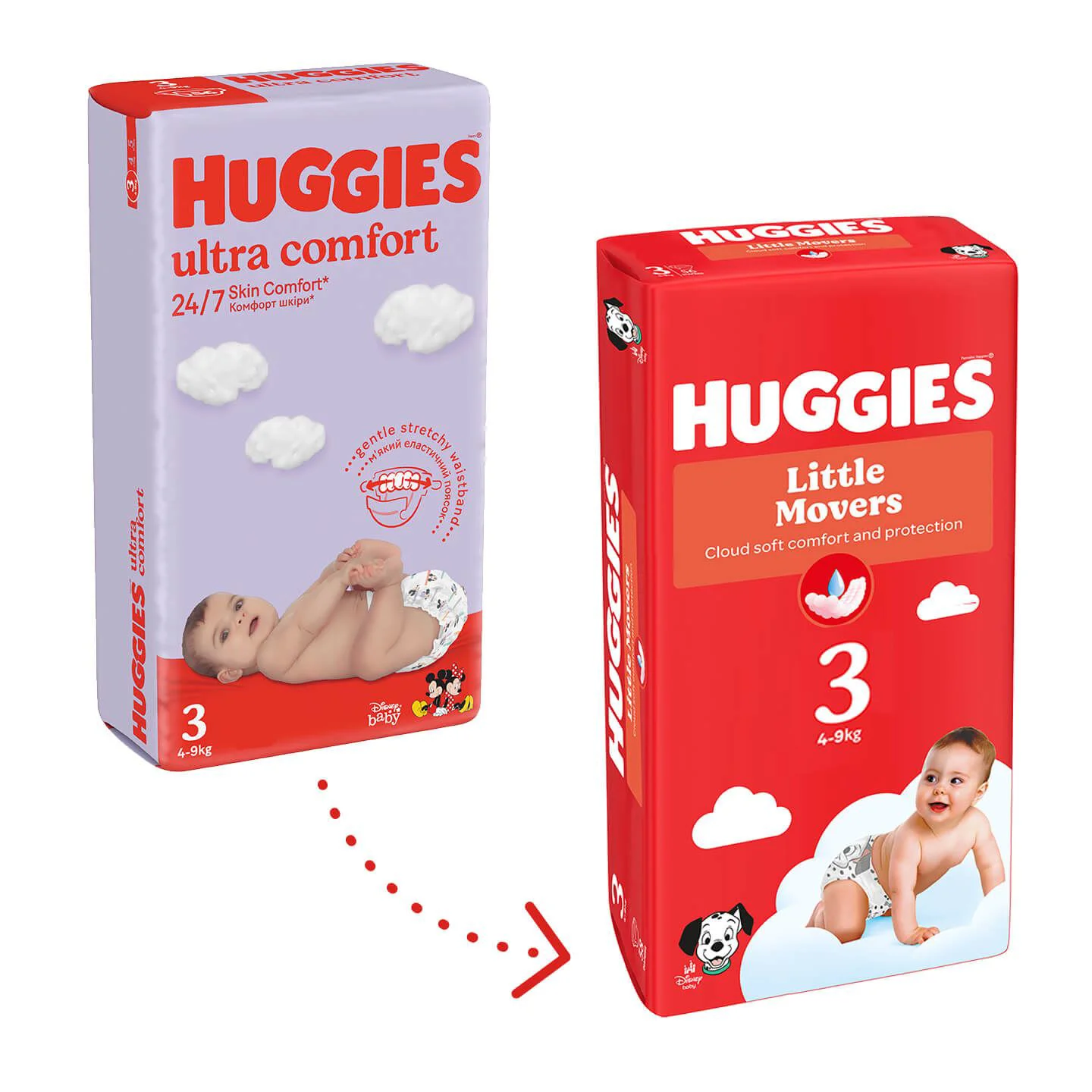 Scutece Huggies Little Movers Mega Unisex 3 (5-9 kg), 78 buc. foto