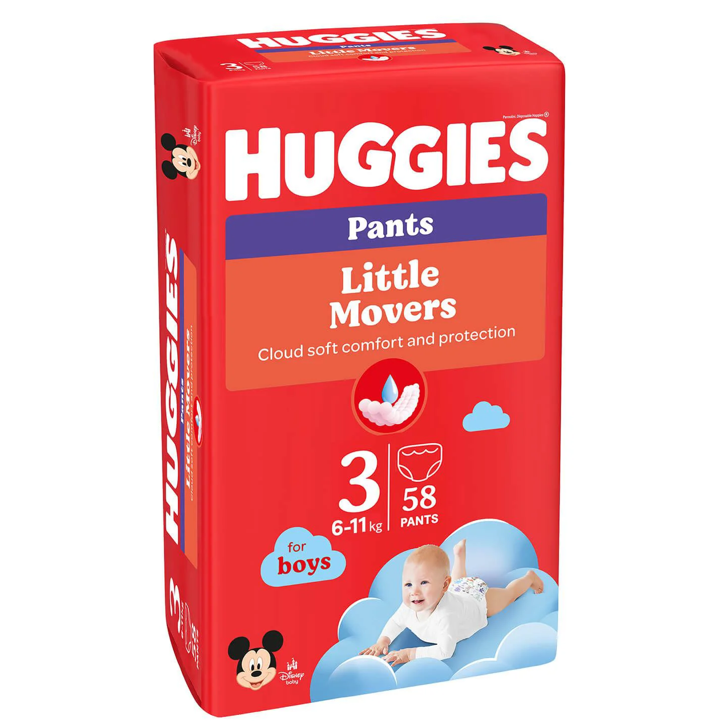 Трусики Huggies Little Movers Mega 3 BOY (6-11 кг), 58 шт. foto