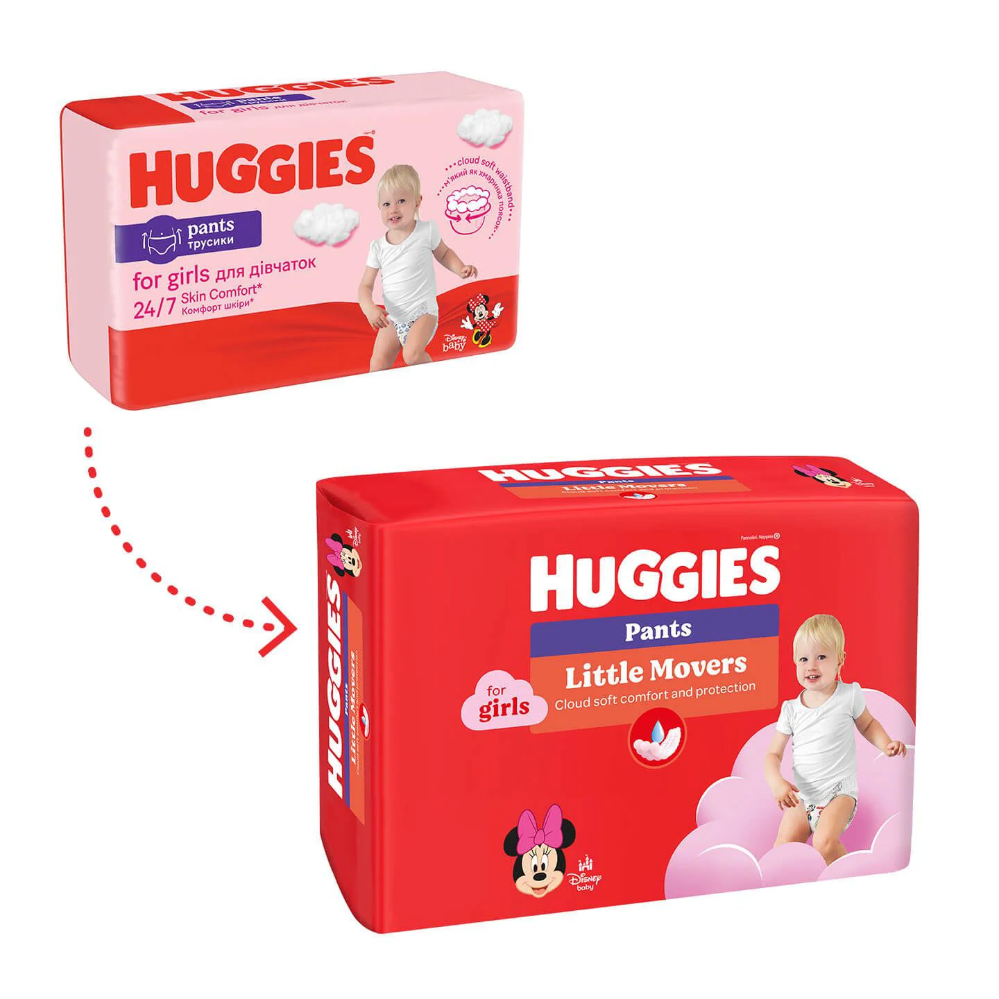 Трусики Huggies Little Movers Mega 4 GIRL (9-14 кг), 52 шт. foto