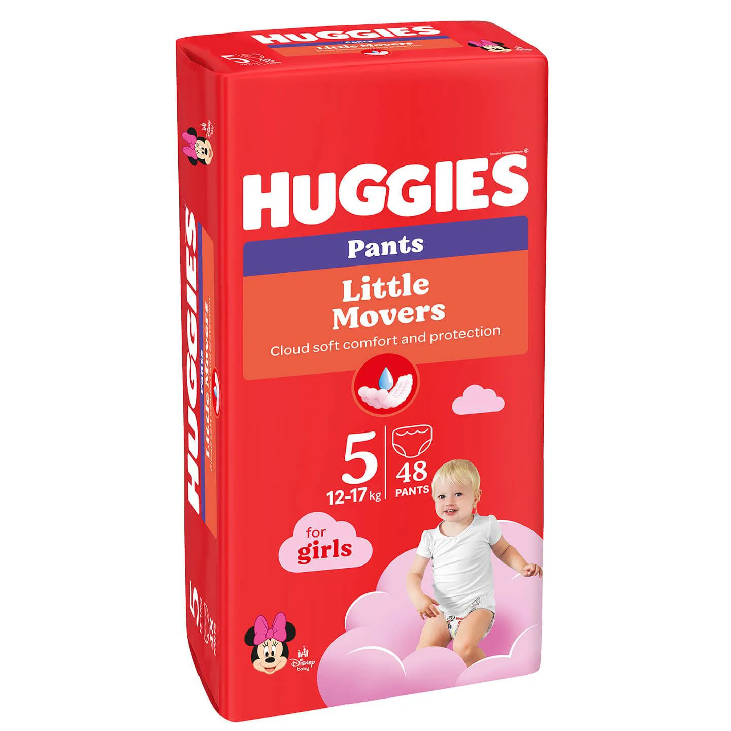 Трусики Huggies Little Movers Mega 5 GIRL (13-17 кг), 48 шт. foto