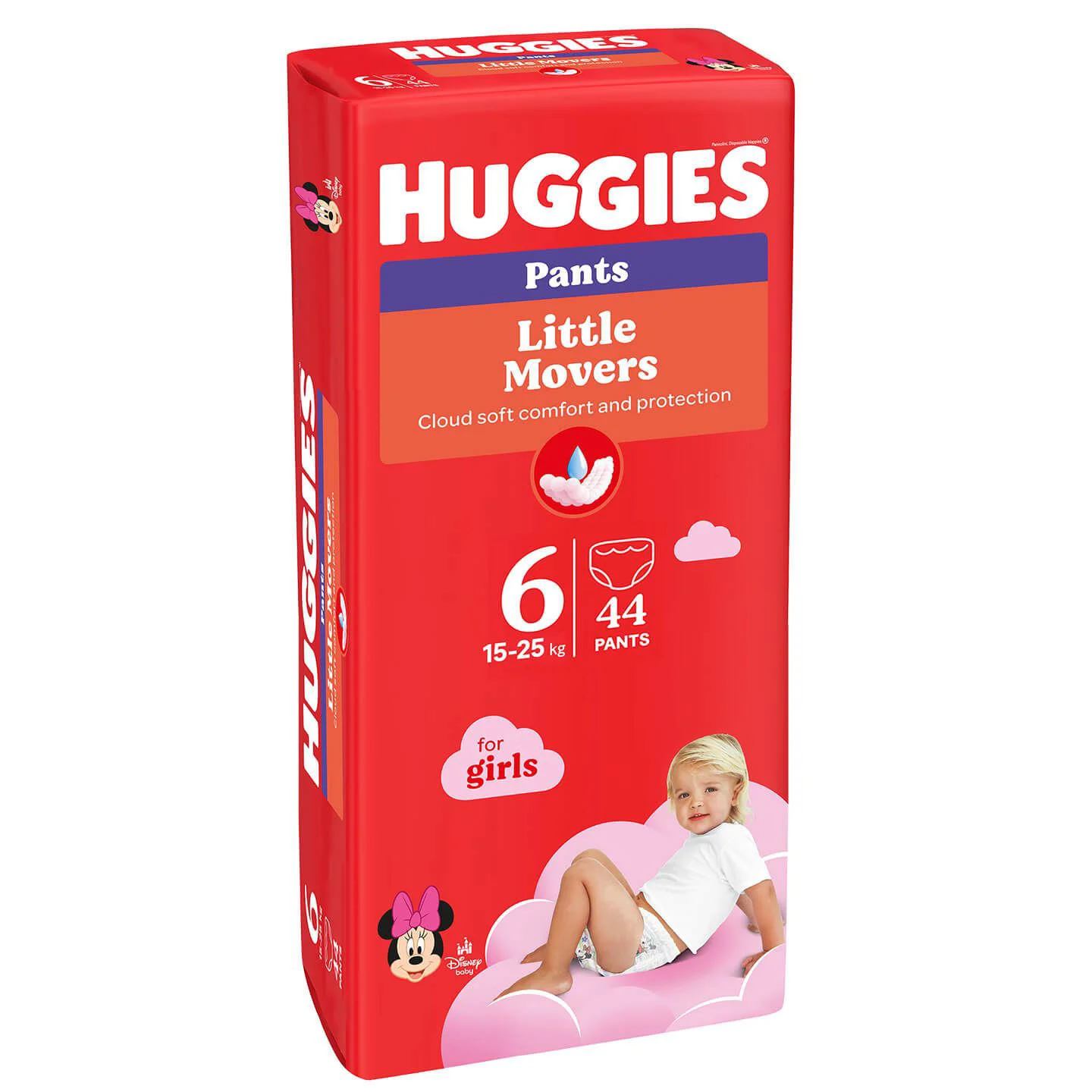 Трусики Huggies Little Movers Mega 6 GIRL (16-22 кг), 44 шт. foto