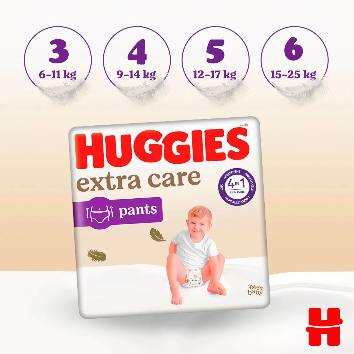 Трусики Huggies Extra Care Mega 6 (15-25 кг), 30 шт. foto