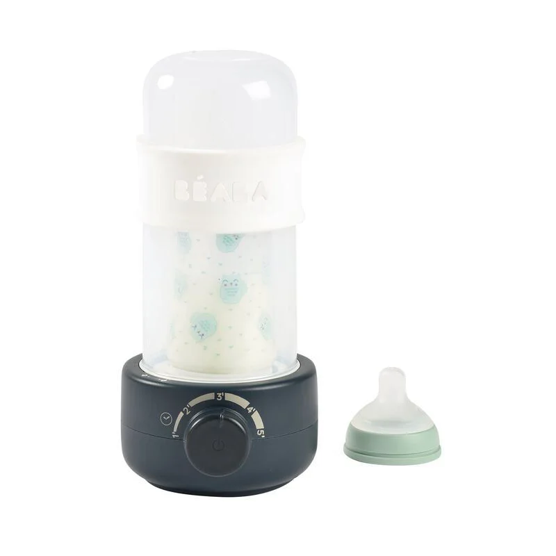 Incalzitor biberoane si sterilizator Beaba BabyMilk Second Night Blue foto