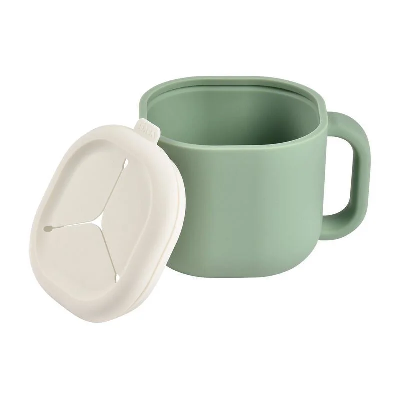Recipient silicon pentru gustari Beaba Sage Green foto