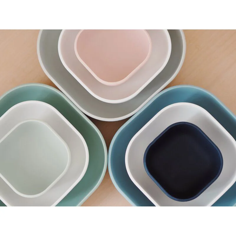 Set boluri din silicon Beaba Night Blue, 3 buc. foto