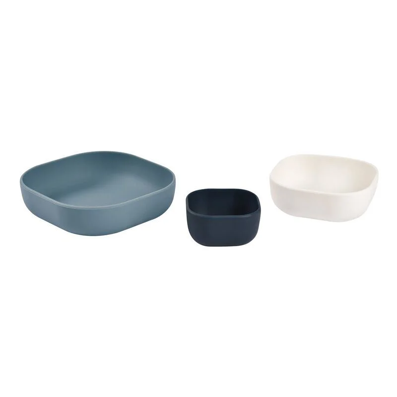 Set boluri din silicon Beaba Night Blue, 3 buc. foto