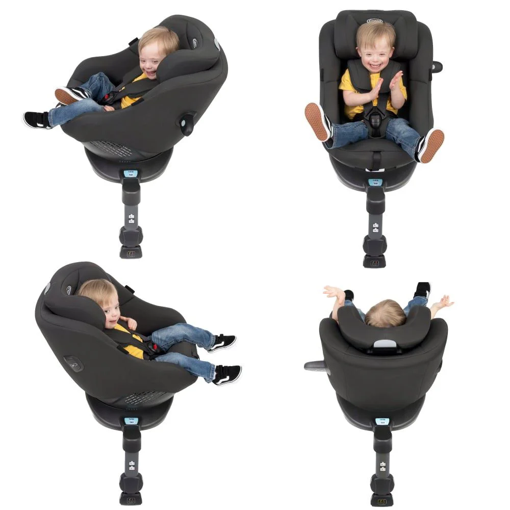 Scaun auto rotativ 360 Graco Turn2Me Navy, 0-18 kg foto