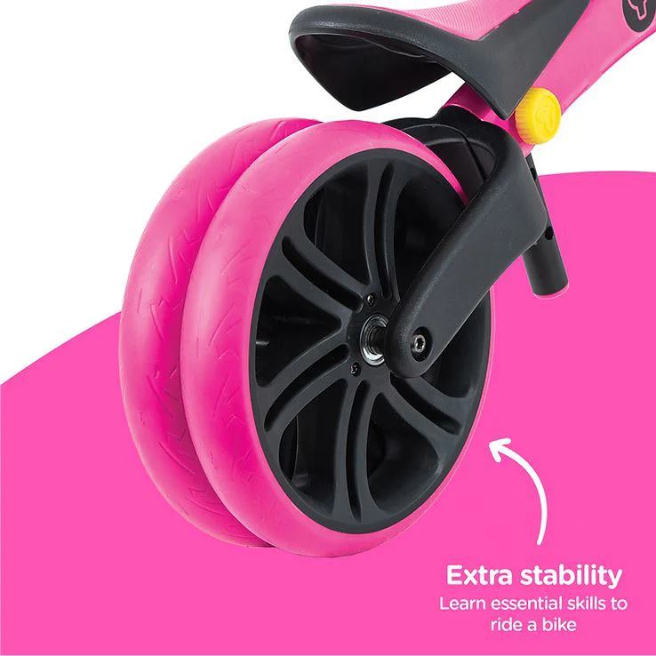 Bicicleta fara pedale Yvolution Y Velo Junior Pink foto