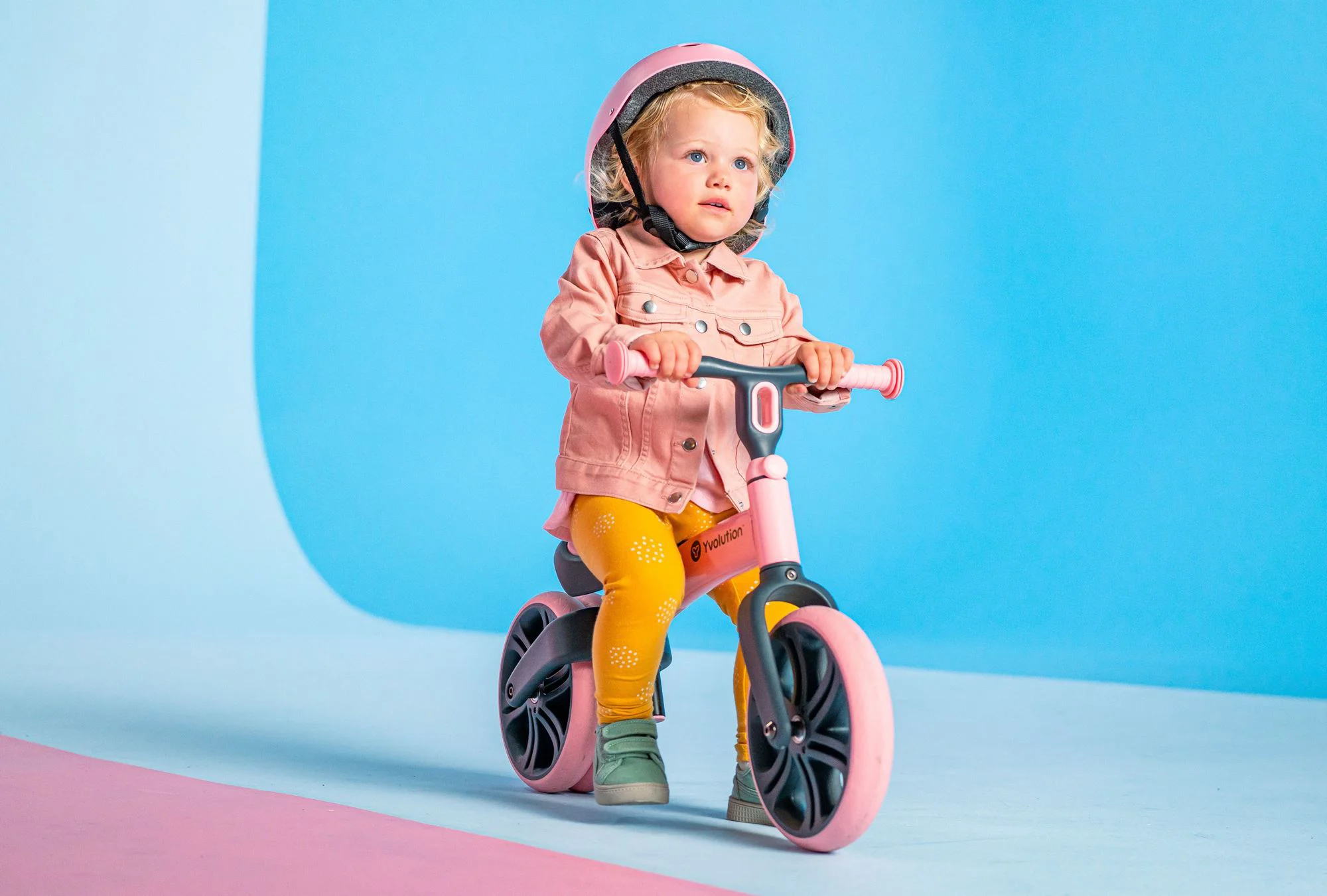 Bicicleta fara pedale Yvolution Y Velo Junior Pink foto
