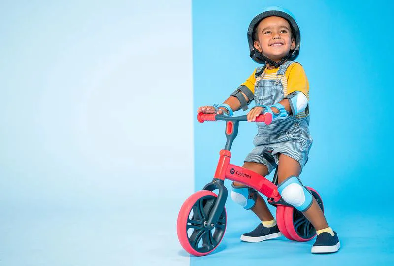 Bicicleta fara pedale Yvolution Y Velo Junior Red foto