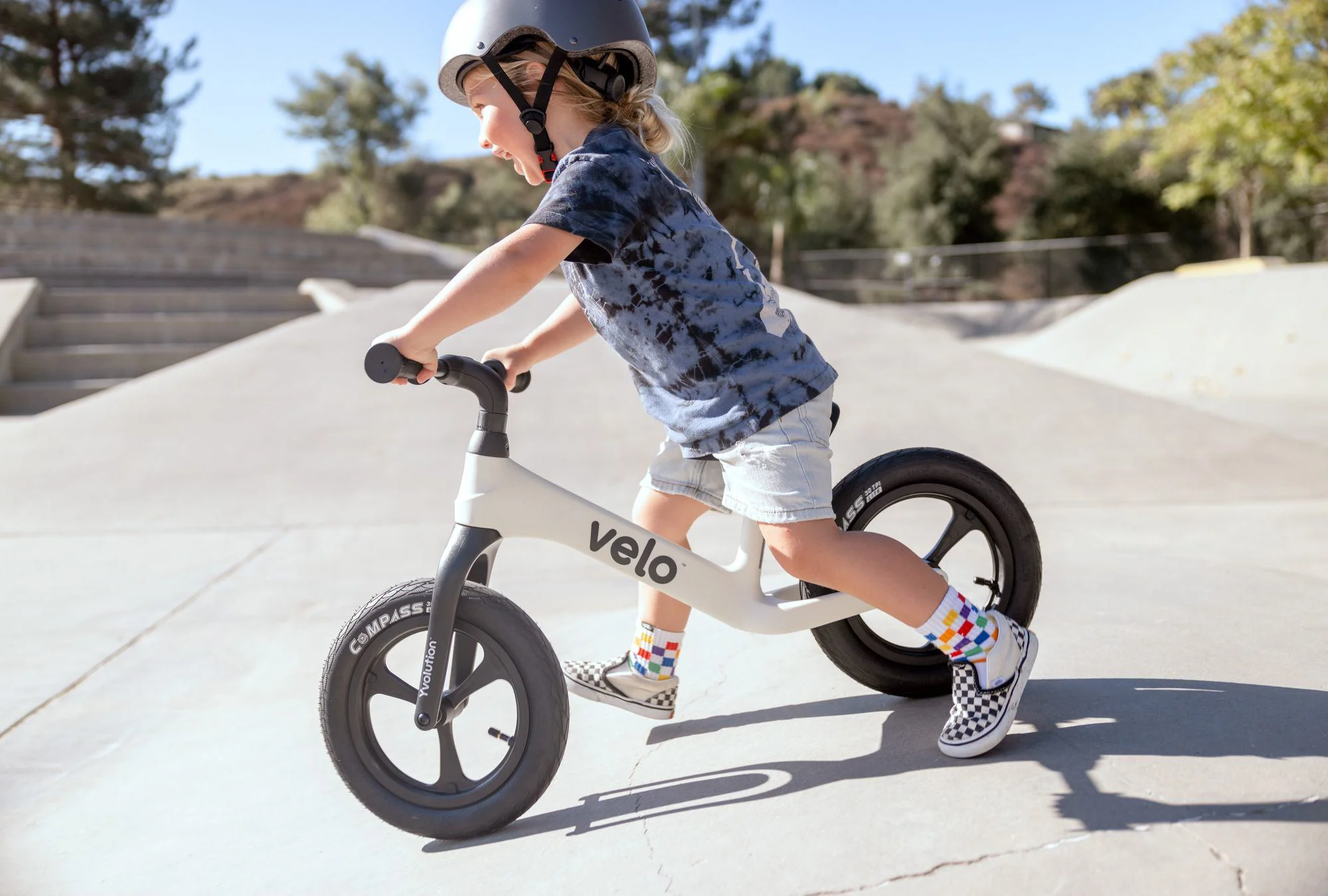 Bicicleta fara pedale Yvolution Y Velo Pro Alb foto