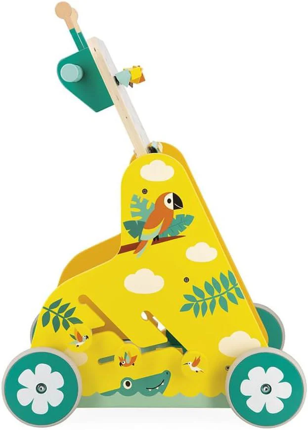 Antepremergator din lemn Janod Tropik Multi-Activity Trolley foto